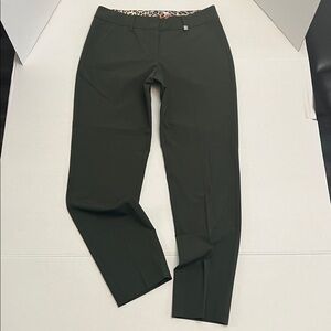 RAFFAELLO ROSSI DORA O WOMEN’S GREEN SLACKS TROUSER PANTS SLIM FIT SIZE 6
